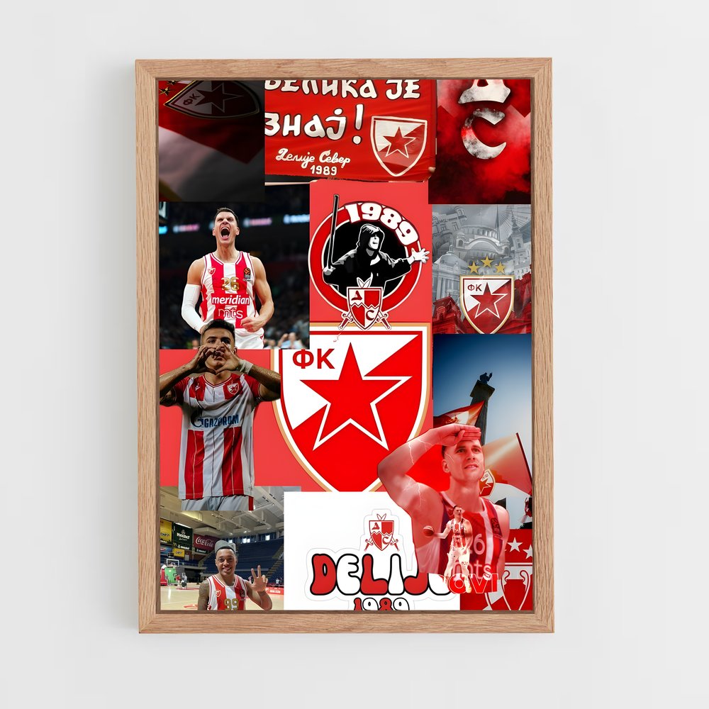 Poster Les Taureaux Rouges – affiche Basketball (vue 4)